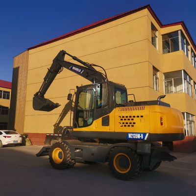 125HP 바퀴 달린 작은 굴삭기는 디자인 작은 수력 굴삭기를 인간화했습니다