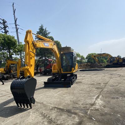 2200 kw 작은 무한궤도 굴착기 옐로우 컬러 극소 소형 굴삭기