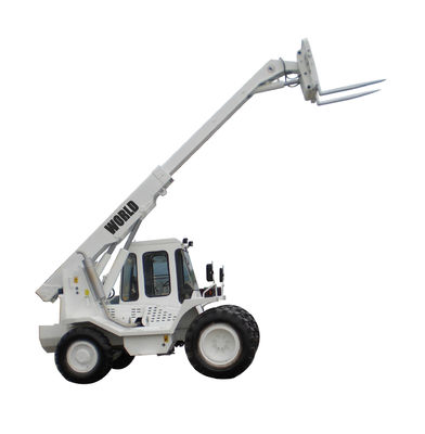4 차륜 구동 EPA 디젤 엔진 텔레스코픽 핸들러 2.5T 로드 육안으로 보이지 않는 지게차 4WD 원격 조정기
