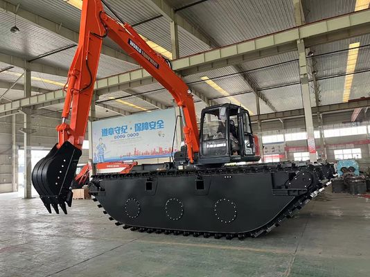세계 양서식 발굴기 HK150SD 0.25에서 0.5 M3 강 청소 기계 장거리 붐