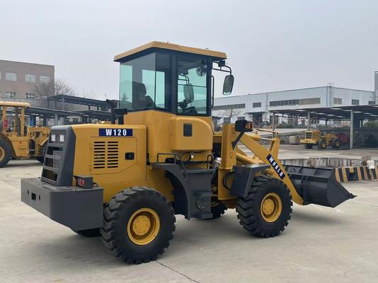 전면 로더 W120 작업 무게 2 톤 농업 채굴 구덩이 0.6 m3 0.8 m3