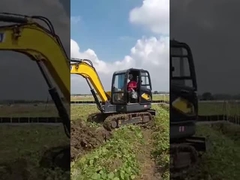 2200 kw 작은 무한궤도 굴착기 옐로우 컬러 극소 소형 굴삭기